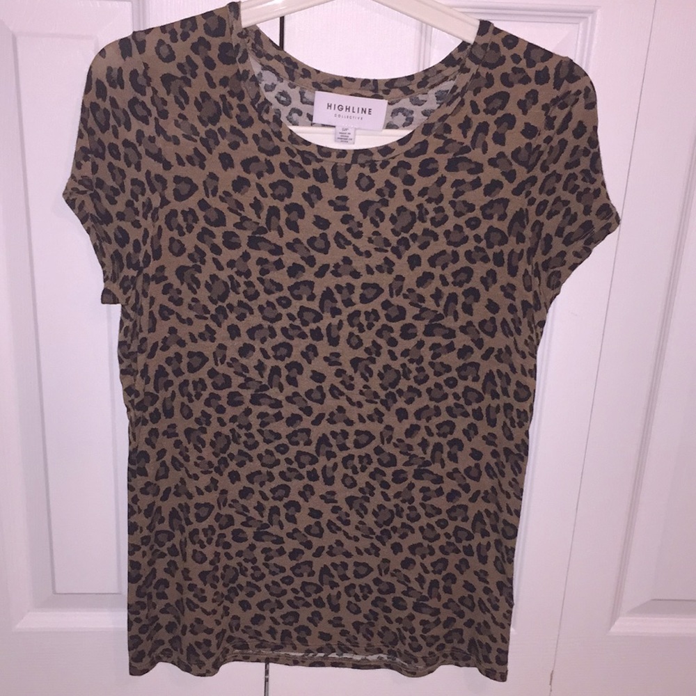 NWOT Highline Leopard Print Top size S
